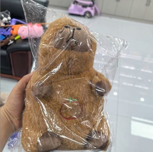 Breathing Bear Otter Plush Toy Luminous Audio Child Comfort Sleeping Doll