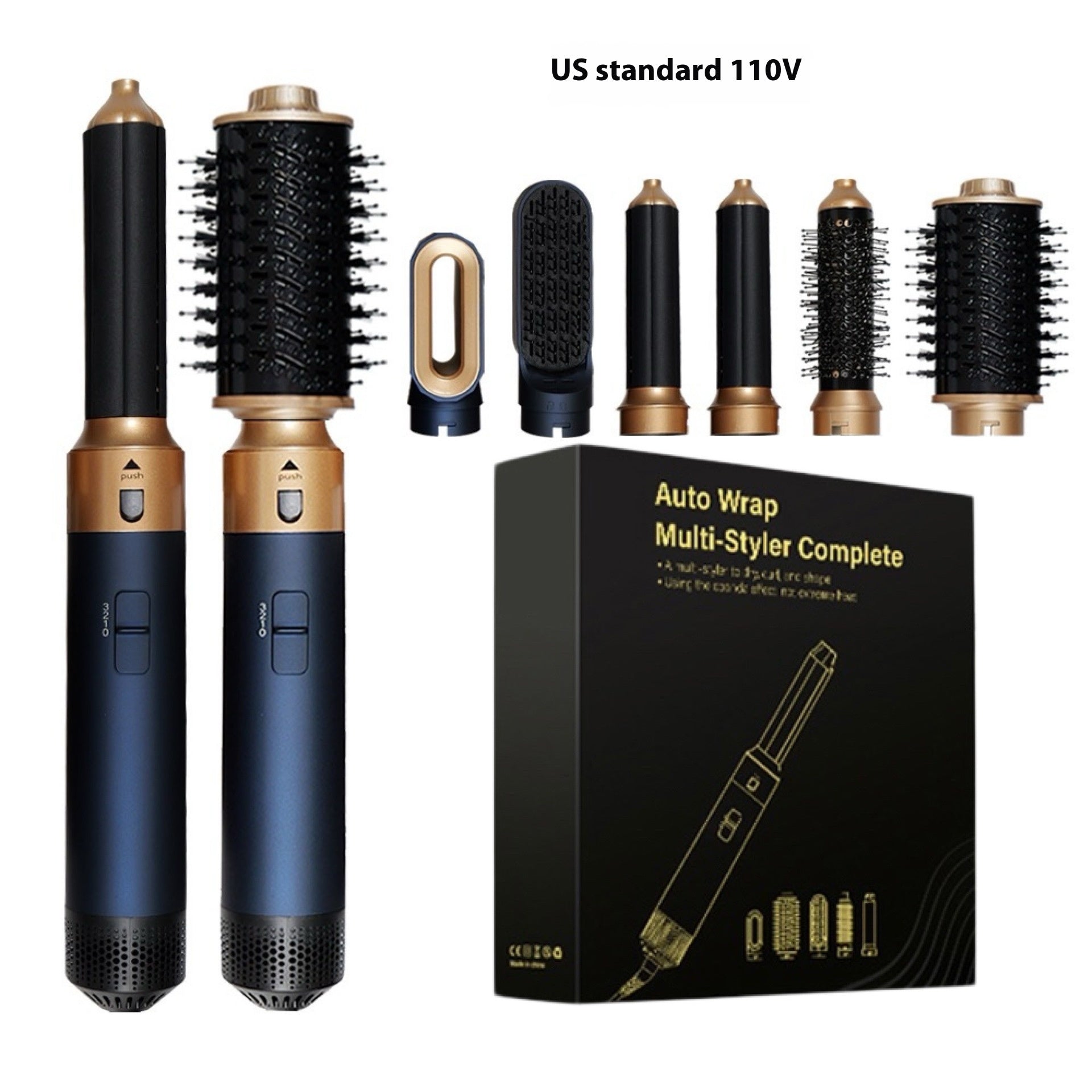 Six-in-one Hair Curler Hot Air Comb Multi-function Hair Dryer