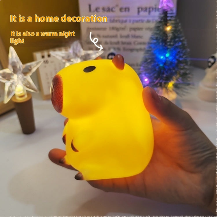 Small Gift Guinea Pig Silicone Creative Atmosphere Small Night Lamp Ornaments