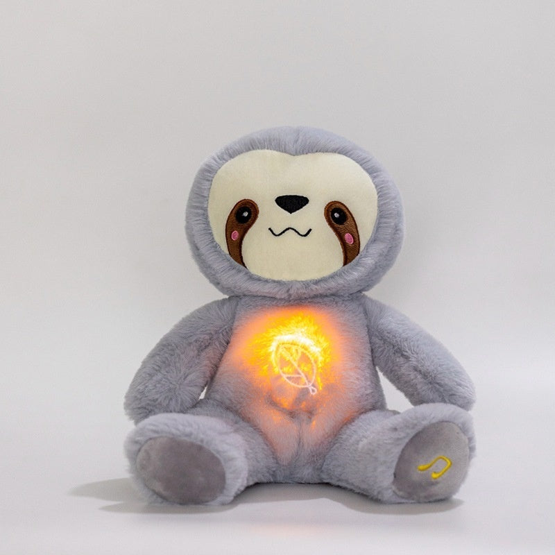 Cute Artificial Breathing Sloth Doll Plush Toys Doll Luminous Koala