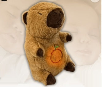 Breathing Bear Otter Plush Toy Luminous Audio Child Comfort Sleeping Doll