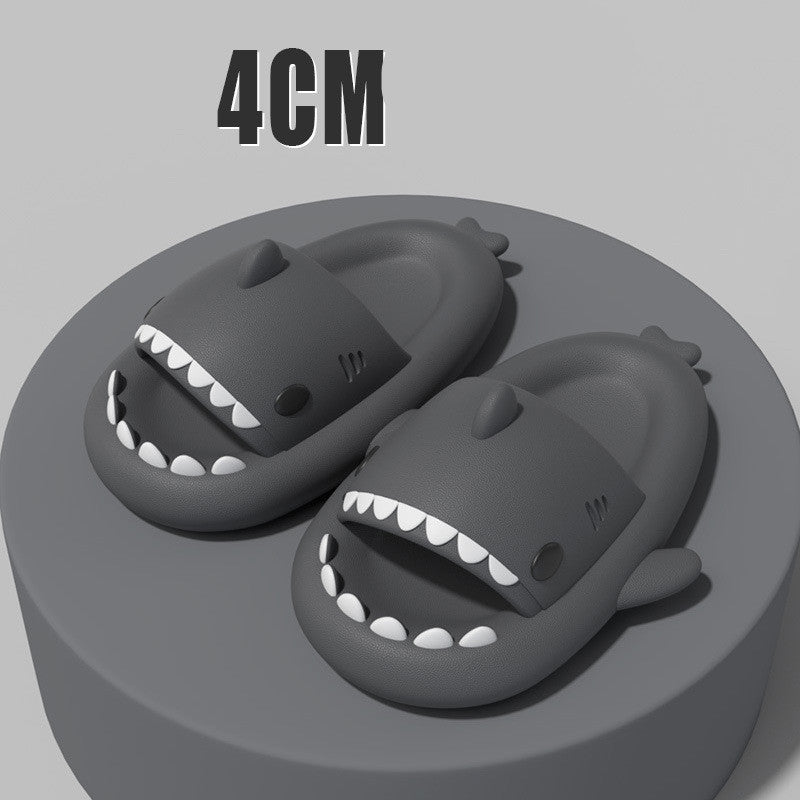 Cartoon Shark Slippers Funny Cutes Soft Slipper Indoor Outdoor  Shoes For Women Men Couples