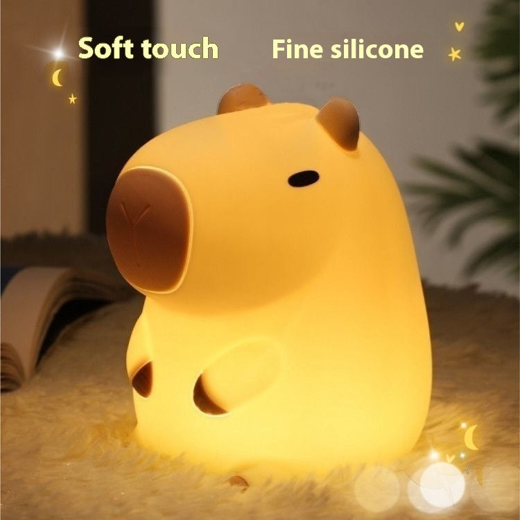 Small Gift Guinea Pig Silicone Creative Atmosphere Small Night Lamp Ornaments