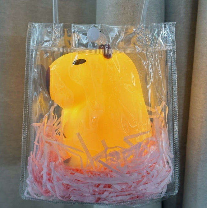 Small Gift Guinea Pig Silicone Creative Atmosphere Small Night Lamp Ornaments