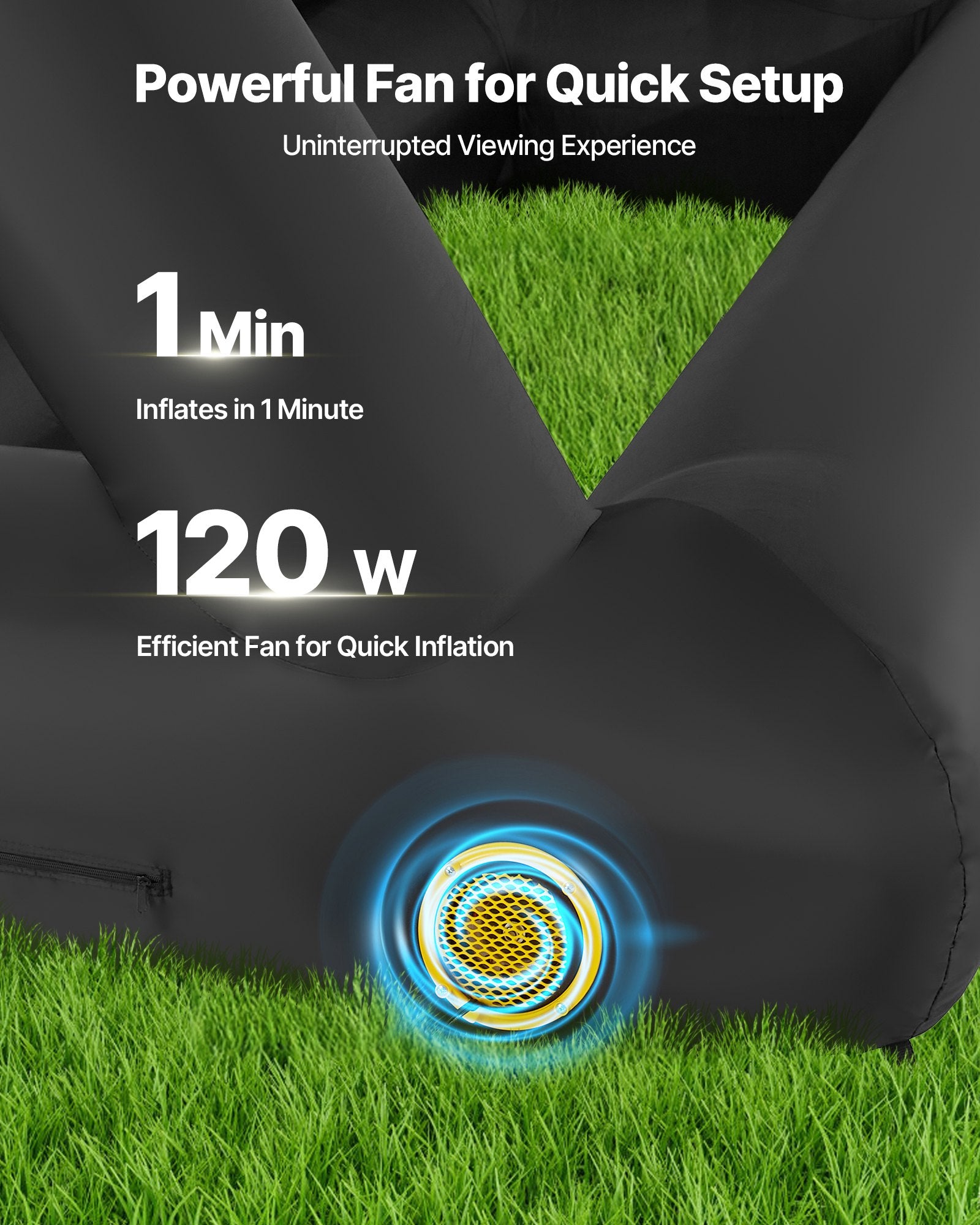 14FT Inflatable Projector Screen, Inflatable Movie Screen Outdoor With 120W Air Blower Projector Screen Oxford Fabric Material Blow Up Screen For Outdoor Backyard, Home Theater, Theme Party