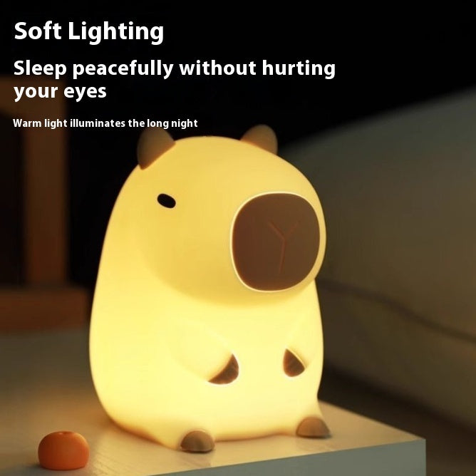 Small Gift Guinea Pig Silicone Creative Atmosphere Small Night Lamp Ornaments